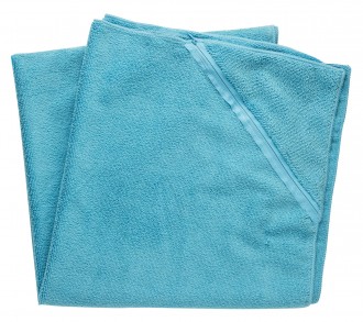 Ręcznik sportowy z małą kieszonką, duży niebieski