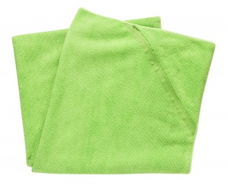 Ręcznik sportowy z małą kieszonką, duży zielony