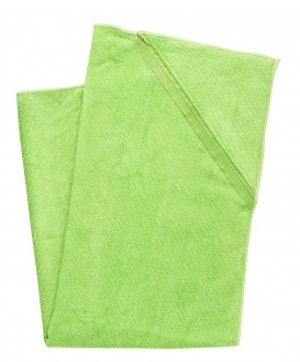 Ręcznik sportowy z małą kieszonką, zielony