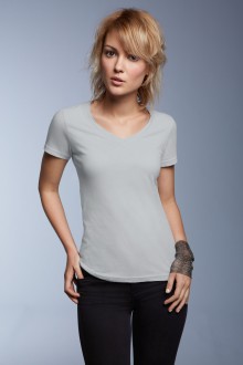 Featherweight V-Neck Tee Anvil 392