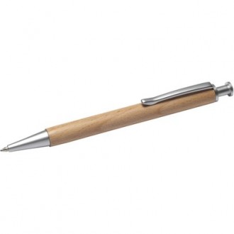 Drewniany długopis z niebieskim wkładem ekologiczny