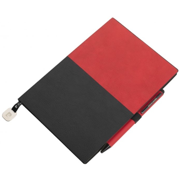 Notes A5 w kropki i długopis REPORTER Pierre Cardin