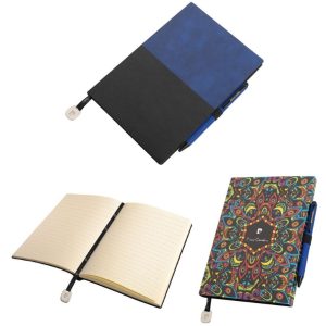 Notes A5 w kropki i długopis REPORTER Pierre Cardin