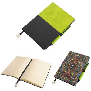 Notes A5 w kropki i długopis REPORTER Pierre Cardin