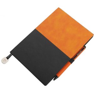 Notes A5 w kropki i długopis REPORTER Pierre Cardin