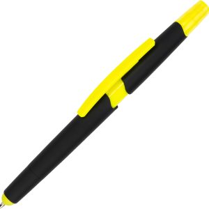 Długopis plastikowy z zakreślaczem touch pen