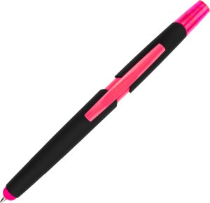 Długopis plastikowy z zakreślaczem touch pen