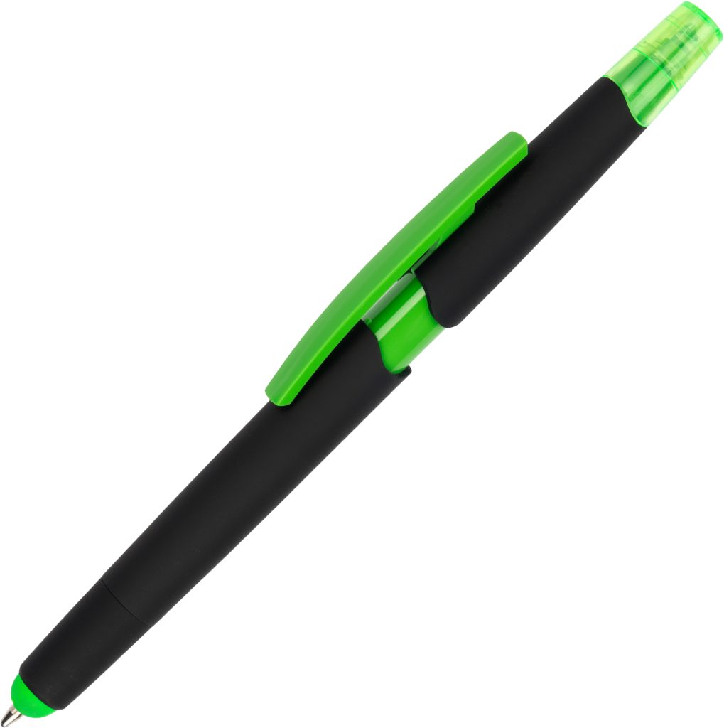 Długopis plastikowy z zakreślaczem touch pen