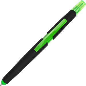 Długopis plastikowy z zakreślaczem touch pen