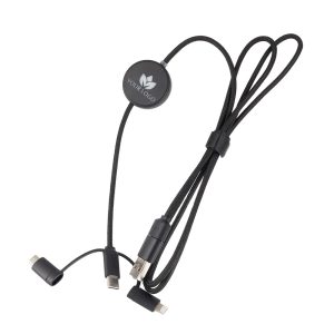 Kabel 4w1 z podświetlnym logo
