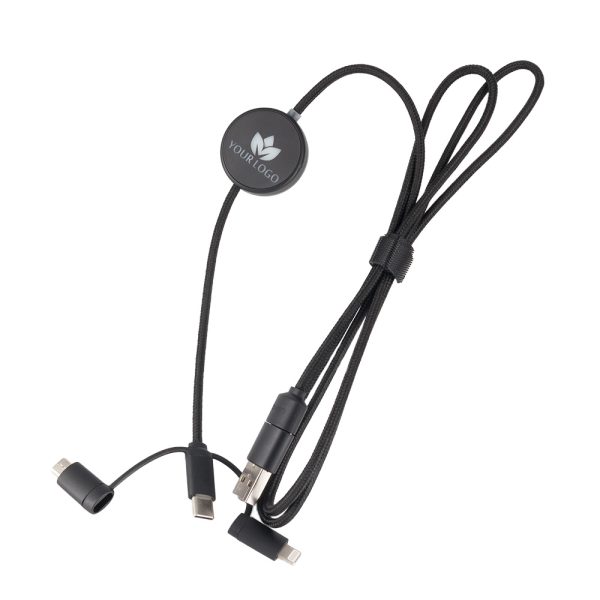 Kabel 4w1 z podświetlnym logo