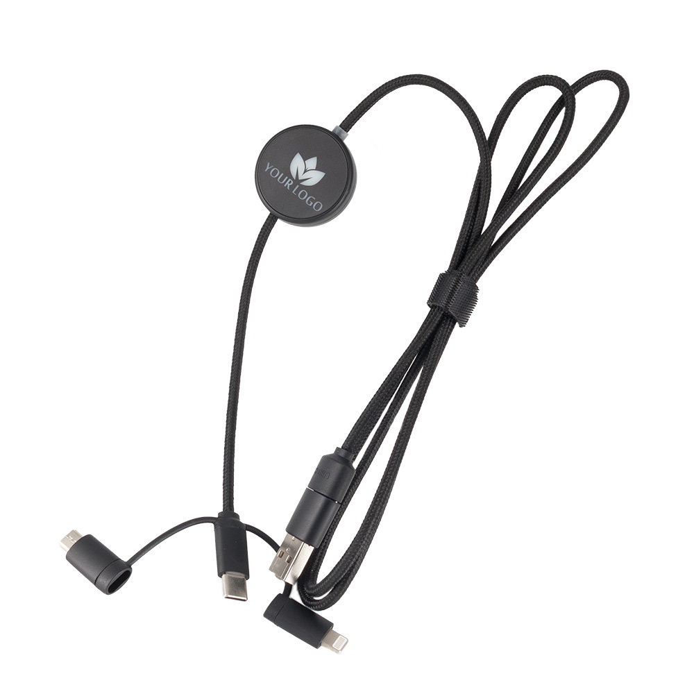 Kabel 4w1 z podświetlnym logo