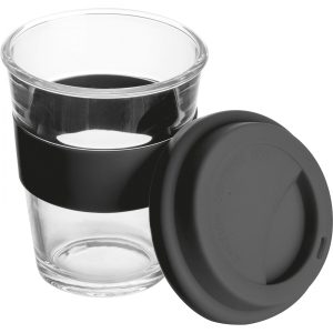 Kubek szklany z pokrywką 300 ml