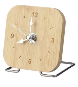 Bambusowy zegar na biurko