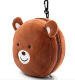 Pluszowa poduszka, podróżna maska na oczy, miś