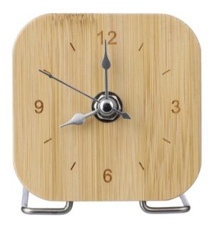 Bambusowy zegar na biurko