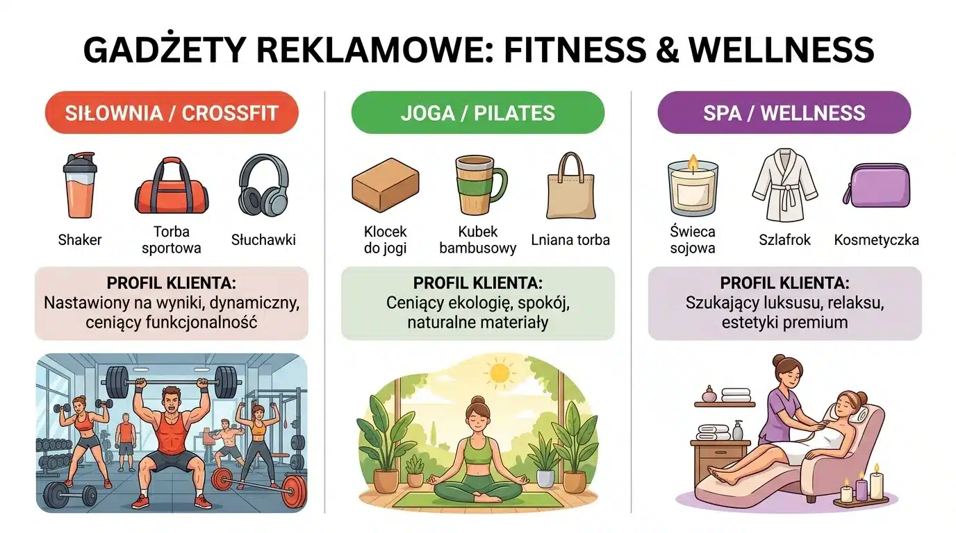 Gadżety reklamowe - fitness & wellness