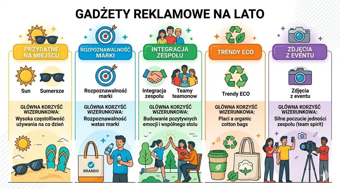 Gadżety reklamowe na lato