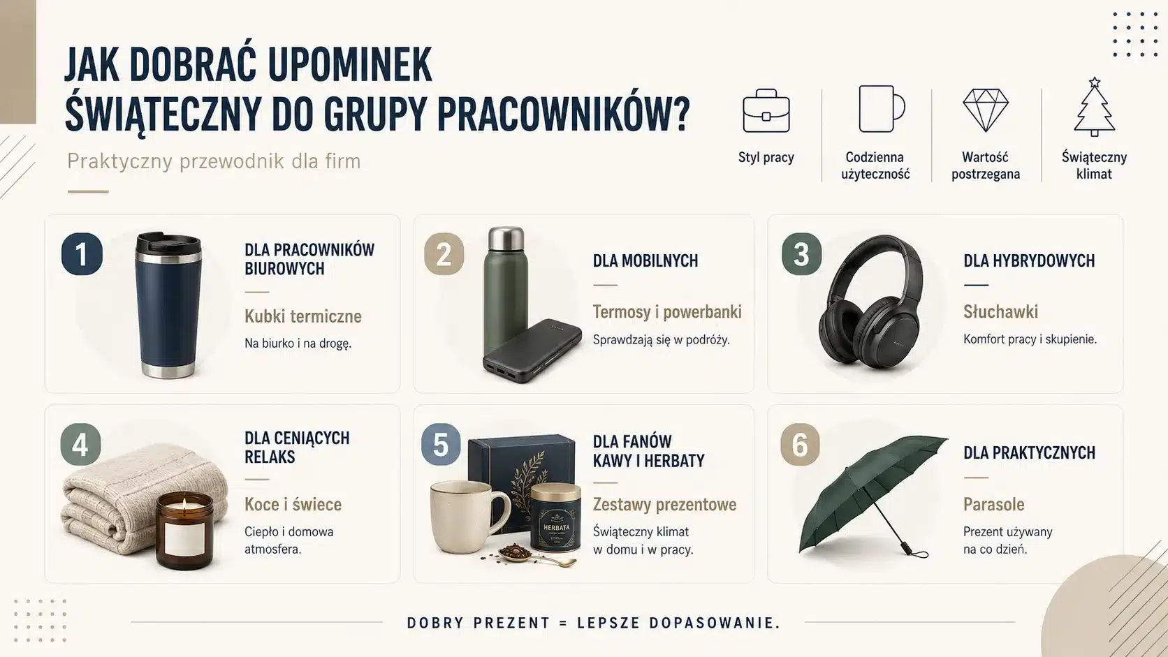 Jak dobrać upominek świąteczny do grupy pracowników?